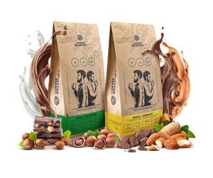 Set Grains de Café Coffee Broastery 2x1kg - Café en Grain Fraîchement Torréfié Artisanal - Coffret Cadeau Café Arabica de Qualité Supérieure - Arôme Intense et Saveur Unique - Lot de Dégustation