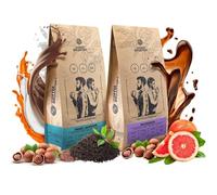 Set Grains de Café Coffee Broastery 2x1kg - Café Fraîchement Torréfié par un Torréfacteur Artisanal - Coffret Cadeau de Grains de Qualité Supérieure, Arôme Intense et Saveur Unique