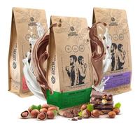 Set Grains de Café Coffee Broastery 3x1kg - Coffret Cadeau de Qualité Supérieure, Arôme Intense et Saveur Unique - Sélection de Grains du Monde - 100% Naturel