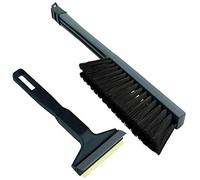 Set Grattoir Pare Brise Voiture Grattoir a Glace Murska et Balai Neige Voiture Balayette Neige Voiture Brosse à Neige Voiture Auto Hiver de Finland L&P A053+A059 (Set - Gris Noir)