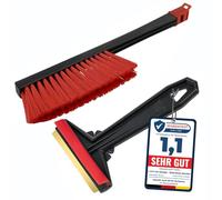 Set Grattoir pare Brise Voiture Grattoir a Glace Murska et Balai Neige Voiture Balayette Neige Voiture Brosse à Neige Voiture Auto hiver de Finland L&P A054+A059 (Set - Couleur aleatoire)