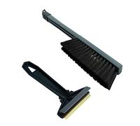 Set Grattoir Pare Brise Voiture Grattoir a Glace Murska et Balai Neige Voiture Balayette Neige Voiture Brosse à Neige Voiture Auto Hiver de Finland L&P A054+A059 (Set - Noir Gris)