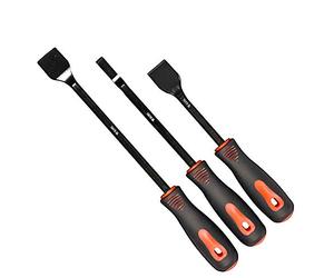 Set grattoir voiture YATO professionnel avec lames plates| spatule grattoir adapté à l’élimination des joints et des dépôts carbonés sur les têtes de