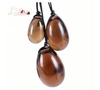 Set Green Jade Eggs balls Stone Multiple colors and styles Natural Green stones Jade Egg Massage Stone for Women pelvic strength Body Train Crystal Balls (Three-piece set,3pcs-16)