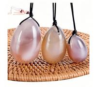 Set Green Jade Eggs balls Stone Multiple colors and styles Natural Green stones Jade Egg Massage Stone for Women pelvic strength Body Train Crystal Balls (Three-piece set,3pcs-13)
