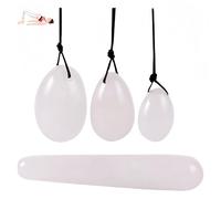 Set Green Jade Eggs balls Stone Multiple colors and styles Natural Green stones Jade Egg Massage Stone for Women pelvic strength Body Train Crystal Balls (Four-piece set,4pcs-14)
