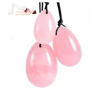 Set Green Jade Eggs balls Stone Multiple colors and styles Natural Green stones Jade Egg Massage Stone for Women pelvic strength Body Train Crystal Balls (Three-piece set,3pcs-7)