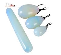Set Green Jade Eggs balls Stone Multiple colors and styles Natural Green stones Jade Egg Massage Stone for Women pelvic strength Body Train Crystal Balls (Four-piece set,4pcs-10)