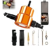 Set Grignoteuse Tôle, Double Tête Découper Coupe-plaque de Perceuse Électrique, Outils de Tôlerie Réglable à 360 Degrés, Coupe Plaque sur Perceuse, pour Plupart des Métaux e Profilés Complexes