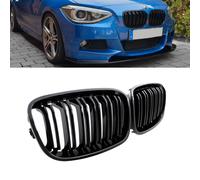 SET Grille de calandre noir double barre brillant pour BMW 1 F20 F21 Phase 1