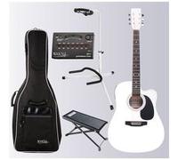 Set guitare classique électro-acoustique Classic Cantabile WS-10WH-CE - blanche - avec accessoires