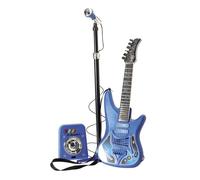 Reig Musicales Set guitare électrique avec micro et ampli Bleu