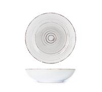 Set H&H Neuf Terre Du Sud 6 Assiettes Creuses, Blanches, En Grès, 20Cm