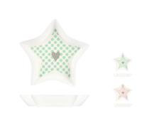 Set H&h Neuf You&me 6 Vaisselle Empreinte Cruciforme, Neuf Bone China, 9x7.5cm