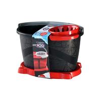 Set H20 Evolution avec seau + mop + essoreuse - Noir/rouge - 18L