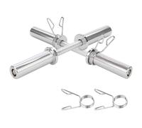 Haltères en Acier Diamètre 50MM 2 Culbuteur Court Chrome Fermeture à Ressort