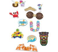 Set hawaïen pour photos 12 pièces multicolore