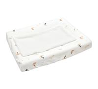 SEVIRA KIDS - Set housse de matelas à langer + tapis de change, GALLINA - 70 x 50 cm Made in France 70 x 50 cm