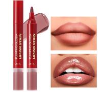 Set Huile et Crayon pour Lèvres - Set Combo d'Huiles Hydratantes et Crayon Contour | Cosmétiques Maquillage Beauté Non Collant à Tenue Longue pour Femme Fille Soeur Cadeau