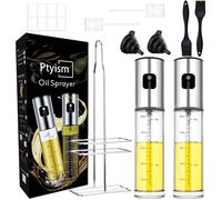 Set Huile et Vinaigre Vaporisateur - Cuisine - 2 Pièces - 100ml - Verre - Portable