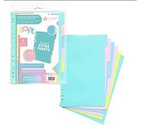 Set Intercalaires Polypropylène Pastel Extra Fort Classeur 6 Positions 49060699
