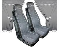 Lampa Housses et rideaux pour camion 98643 - Microfibre gris, universel, lavable - 11 pièces