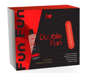 Set INTT Double Fun Mini-Bullet und Gleitgel Erdbeere
