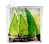 Set Jeju Aloe Face&body Care Set ¿El Aloesowy Do Piel¿Gnacji 55ml + Oczyszczaj¿Ca Pianka 55ml + ¿El Aloesowy Pod Prysznic 55ml