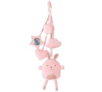 roba Lot de 5 Jouets Sensoriels à Suspendre "Lil Cuties" pour Portique Bébé Poussette ou Arche de jeux - Rose