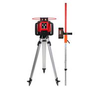 Set Laser de construction rotatif horizontal Levelfix 550H + Trépied 1,8 m + Mire incluse - NETIM - 554510