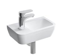 Set Lave-mains 37x22 cm, trou pour robinet à gauche + siphon (7090-003-0028-SET)