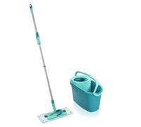 LEIFHEIT Clean Twist M Ergo 52120 Kit de nettoyage sol - Balai à plat lave sol avec housse 33 cm et seau à essorage rotatif facile
