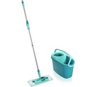 Set lave sol avec seau essoreur Leifheit Clean Twist M Ergo 52120, balais serpillere plat, manche télescopique de 110 a 140 cm
