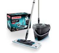 Set lave-sol avec seau essoreur Leifheit Clean Twist M Ergo Black 52148 balai-serpillière plat manche télescopique de 110 à 140cm