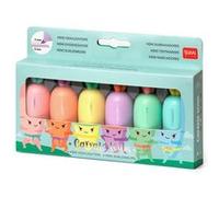 Legami Set de 6 Mini Surligneurs - Carrate Team