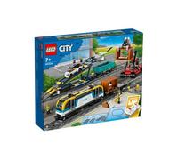 Set LEGO 60336 Train de marchandises Telecommande, inclus 33 rails et accessoires - Circuit + Carte Tigre - Jeu construction