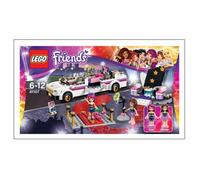 Set LEGO Friends - LEGO - 41107 - Limousine avec portes et coffre ouvrants - Tapis rouge - Cabine d'interview