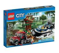 Set LEGO - LEGO - L'Arrestation en Hydroglisseur - 331 pièces - 3 figurines - Hydroglisseur et tout-terrain