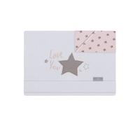 Set Lenzuola per Culla Love You - Rosa