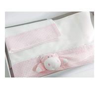 Set Lenzuola per Lettino Nanan Bombo Rosa 3pz