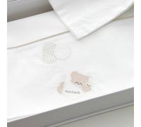 Set Lenzuola per Lettino Palloncino Nanan - Bianco