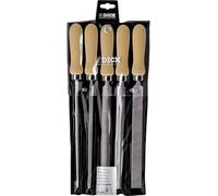 Set limes atelier 5 pcs avec manche bois Dick 13142020H