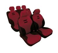 Set Liners Coordonnées Siège Dos Universel pour Voiture Intérieur Bordeaux