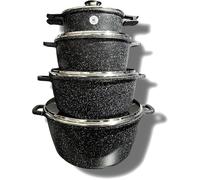 Set/Lot de 4 Faitouts 20, 24, 28 et 32cm Revêtement Greblon C3+ de technologie Allemande tous feux dont Induction sans PFOA