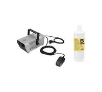 Set machine à brouillard N-10 silber + B2D Basic avec télécommande filaire, avec indicateur du niveau de remplissage, avec étrier de fixation