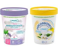 Set machine à laver à lessive - assouplissant hypoallergénique en poudre super parfumée 20 lav. 400 g + percarbonate de sodium activé parfumé 500 g