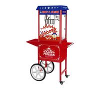 Set machine à popcorn avec chariot - Design américain - Rouge | Royal Catering