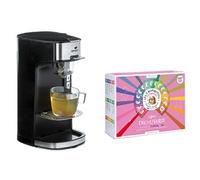 Set Machine à thé, théière électrique noire Tea Time & le Coffret Découverte comprenant 72 sachets - Les 2 Marmottes