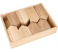 Set Maisons + Plateau 24x5,5x18 Cm - Bois