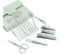 Set manucure-pedicure PAS Manucure 16 pièces professionnel acier inox kit manucure avec exquis la boîte kit de pédicure pour pied